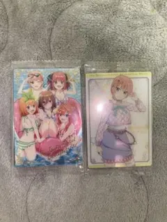 五等分の花嫁　ウエハース　水着全員　中野一花　二乃　三玖　四葉　五月