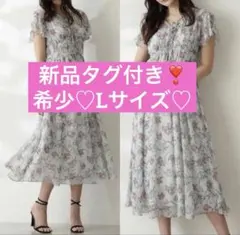 クリーニング済 ローズティアラ クロスリボンフラワーワンピース 50