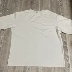 【UNIQLO】 エアリズムコットンオーバーサイズTシャツ/5分袖　X L 01