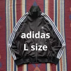 adidasファイヤーバードトラックジャケット/ジャージ/ブラック/Lサイズ