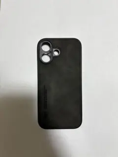 iPhone17専用 レザー調ケース ダークグレー系 薄型