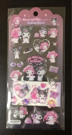 【正規品】マイメロ＆クロミ　ドロップジェリーシール