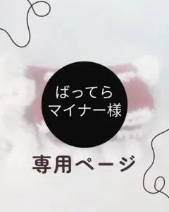 ばってらマイナー様専用ページ