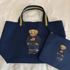 【POLO RALPH LAUREN】ポロベア　トートバッグ　ポーチ付