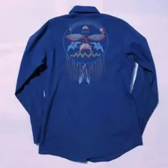 レア！ 90s ビンテージ ケニントン ネイティブ 刺繍 ウェスタン シャツ