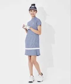 FILA ゴルフワンピース ブルー