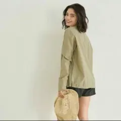 FREAK'S STORE 水陸両用　ラッシュガード セット　ベージュ×オリーブ