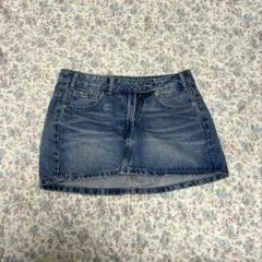 ZARA デニムブルー ミニスカート