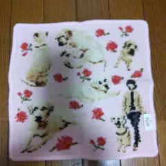 Enjean　アーンジョー．ラブラドールと花柄ハンカチ