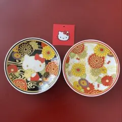 ❤️ハローキティ❤️ 和柄　豆皿　2枚セット　未使用品のサムネイル