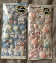 【正規品】ピカプニシール　もぐにゃん、ぷくぷくあわわちゃん