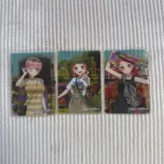 まとめ売り 五等分の花嫁 オリジナルクリアカード 3枚セット 一花 四葉 五月