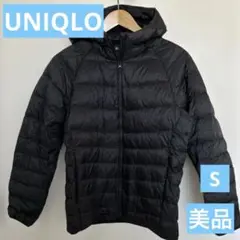 ☆美品☆UNIQLO ULTRA LIGHT DOWN フード付き サイズS 黒