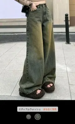 SHEIN　バギーデニム