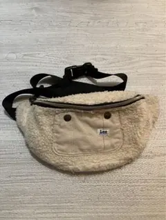 Lee ボアショルダーバッグ ホワイトベージュ