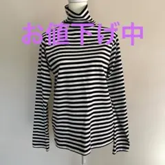 relume ストライプ タートルネック 長袖