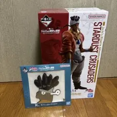 未開封！一番くじジョジョの奇妙な冒険 アヴドゥルフィギュア＋K賞アヴドゥルセット