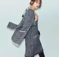 朝比奈彩さん着用 ジャスグリッティー ファンシーツィードニットワンピ