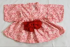 子供浴衣 女の子 花柄 90cm 1回着用 美品