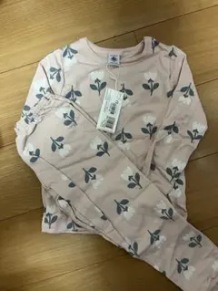 Petit Bateau 花柄パジャマ 110cm ピンク