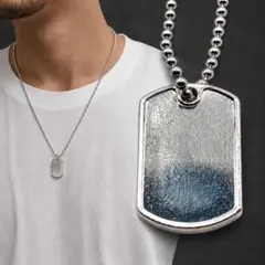 GUCCI グッチ ネックレス ドッグタグ プレート ボールチェーン