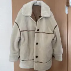 Heather リバーシブル　ムートンコート