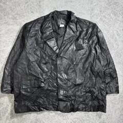 【US古着】90s ビッグシルエット　レザージャケット