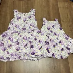 プティマイン 花柄ワンピース