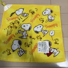 スヌーピー　ループ付きタオル
