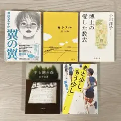 カラフル　翼の翼　博士の愛した数式　羊と鋼の森　あと少し、もう少し　森絵都　文庫
