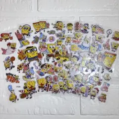 スポンジボブ　3D ぷっくりシール　6枚セット