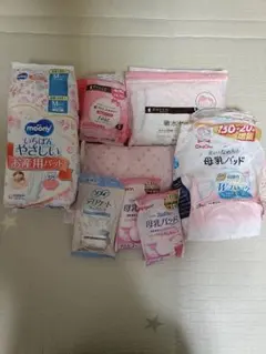 出産準備セット　お産用パッド、母乳パッド、破水セット、デリケートウェットシート