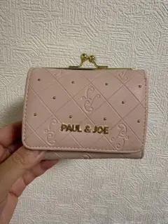 PAUL & JOE 三つ折り財布 ピンク がま口