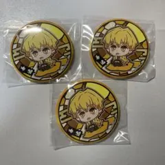 鬼滅の刃　我妻善逸　缶バッジ　3個セット