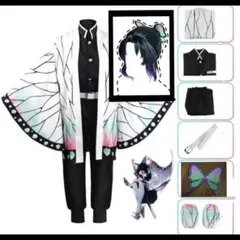 鬼滅の刃　胡蝶しのぶ　ウィッグ付き　コスプレ衣装　フルセット
