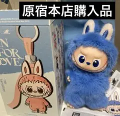 PIN FOR LOVE ラブブ ぬいぐるみマスコット O o ブルー 青