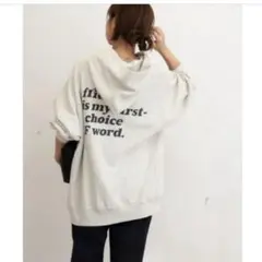 ジャーナルスタンダード レリューム バックロゴフーディ