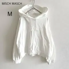 MISCH MASCH パーカー スウェット フード ホワイト M ショート丈のサムネイル