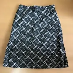 バーバリーズブルーレーベル　スカート　ノバチェック　スリット入り　サイズ36