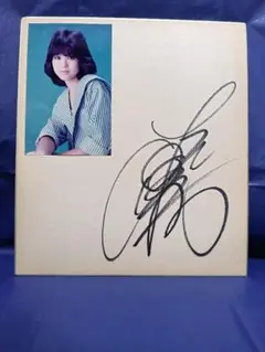 貴重！松田聖子直筆サイン写真付き - メルカリ