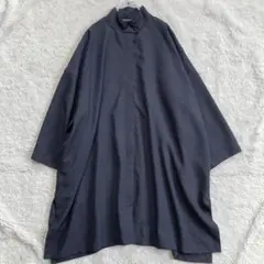 極美品・2024年モデル✨mizuiroind　スタンドカラーワイドワンピース