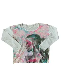 2000s DIESEL GRAPHIC SEQUINS T-SHIRT