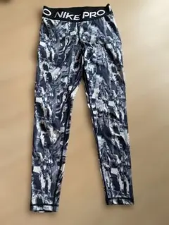 NIKE PRO ナイキプロ レギンス スパッツ 総柄 グレー Mサイズ