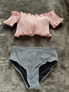 オフショルダー フリル セパレート水着