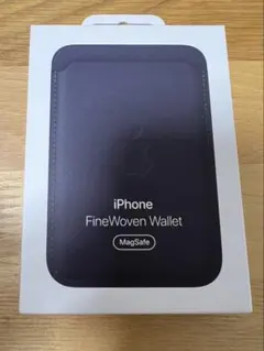 MagSafe対応iPhoneファインウーブンウォレット - ブラック