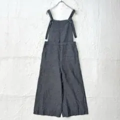 fog linen work エリー サロペット パンツ リトアニアリネン 千鳥