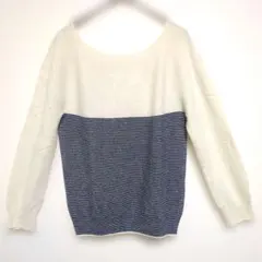 ギャルリーヴィー　ニットセーター　ウール100％　ふわふわ♪　薄手　Sサイズ