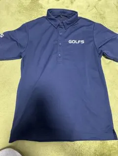 GOLF5 ゴルフウェア ポロシャツ ネイビー Lサイズ