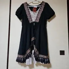 新品 axes femme ゴスロリ・ロリータ 半袖ドレス 黒