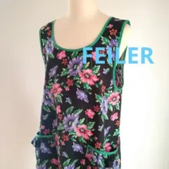 =FEILER=　ポピーズ柄コットンエプロン　《訳あり》
